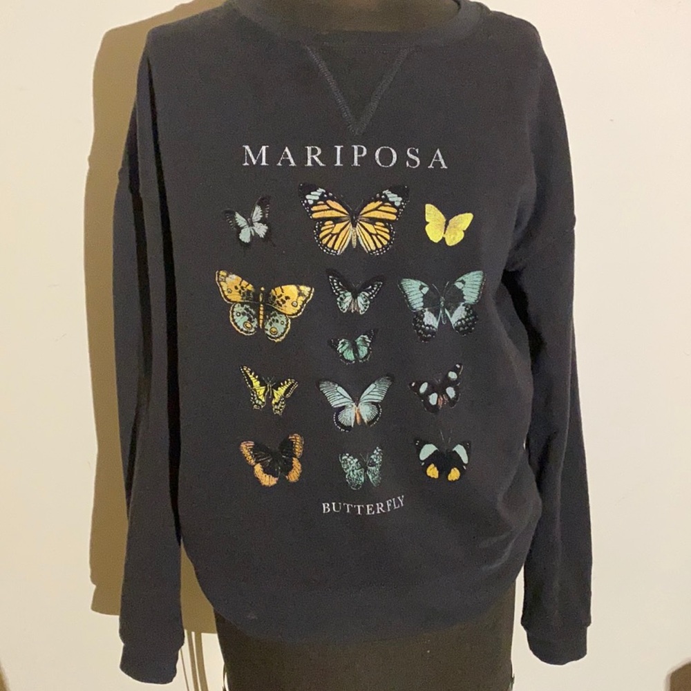 Butterfly Crew Neck Sweater